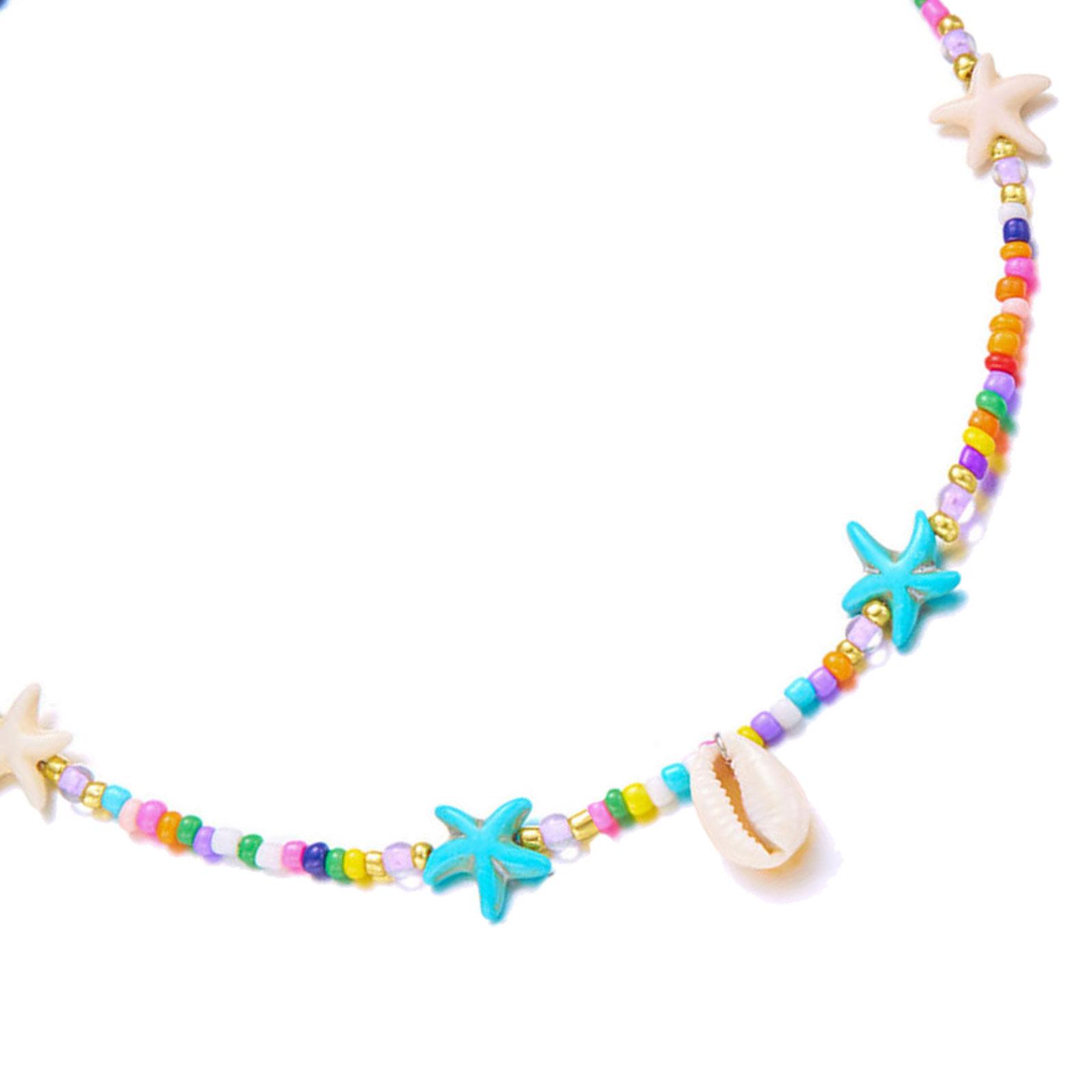 

Двухслойное ожерелье с подвеской в виде морских ракушек, портативное украшение для любителей океана и модных вечеринок. 3