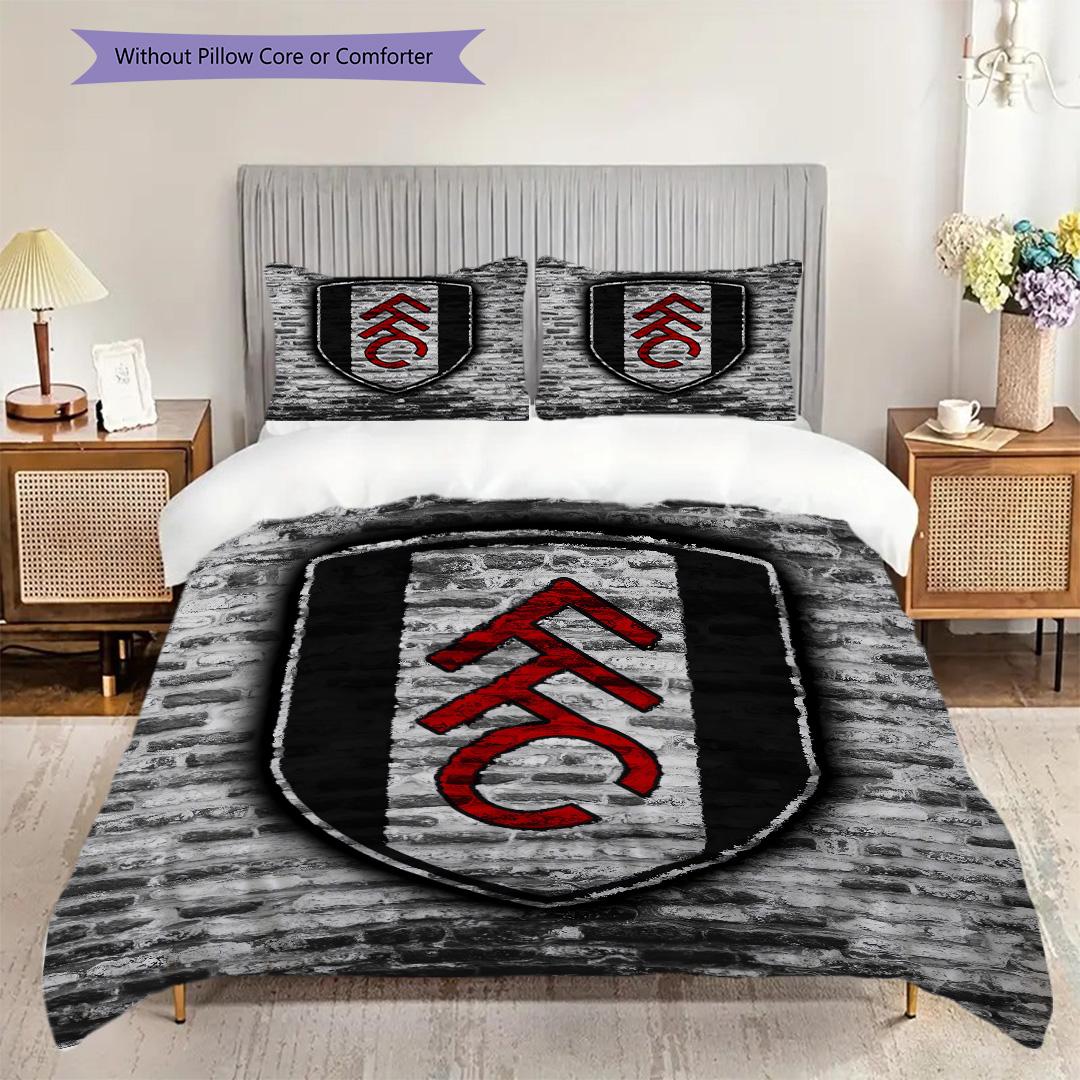 

Комплект постельного белья с узором ФК Фулхэм Одеяло Наволочка Декор для дома Подарок на день рождения (1 пододеяльник + 2 наволочки, без наполнителя) 135x200cm