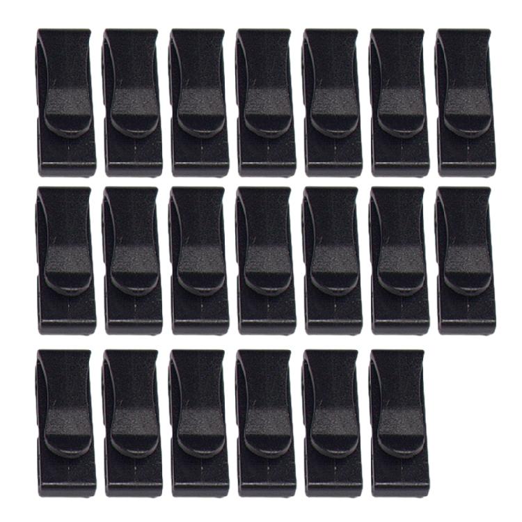 20Pcs Quick Slip Keeper Buckles Clip Plastic Webbing Ending Clip Adjust Keeper Connect Buckles Outdoor Accessories 24MM