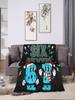 Six Seven Santa Christmas Funny Italian Brainrot Meme Plush Blanket for Kids Soft Throw Blanket Bedroom Bedspread Design