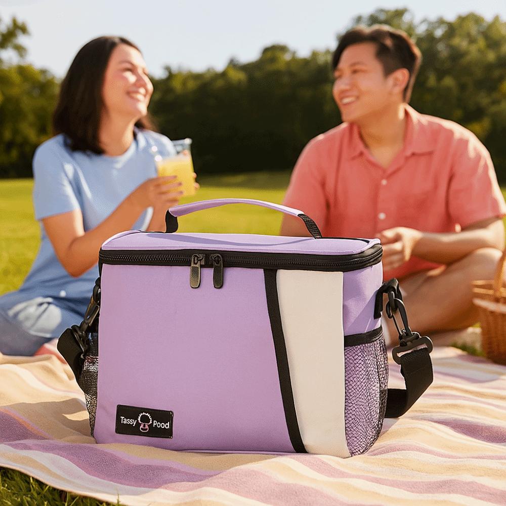 Large Capacity Picnic Bag Leakproof Food Tote Bag Lunch Carrier Insulated Food Bag  Outdoor