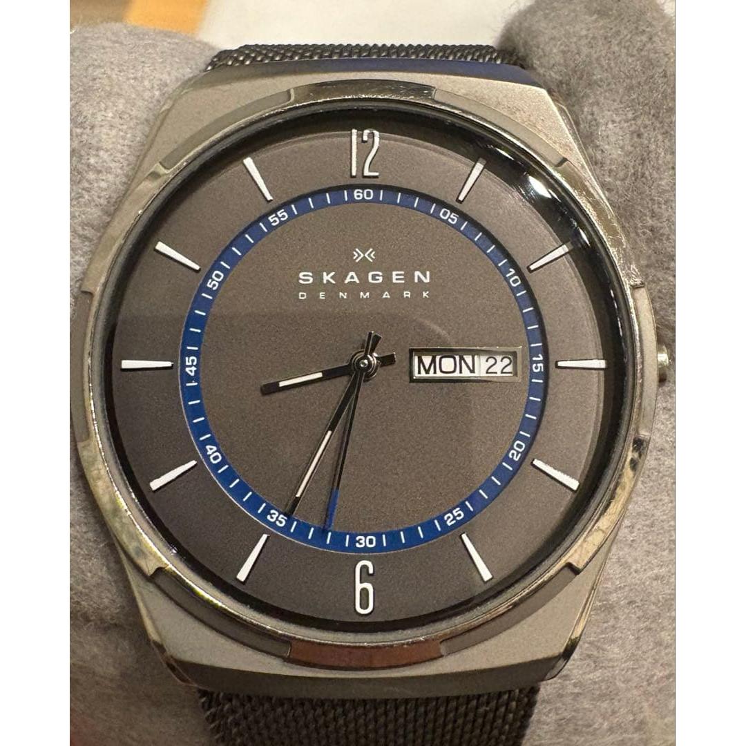 Used [SKW6078] SKAGEN quartz watch gray [with box]