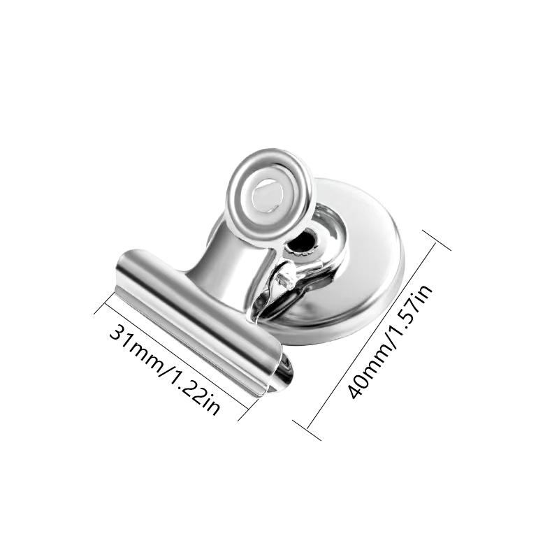 3Pcs Strong Magnets Magnetic Clips Bulldog Clips Heavy Duty Magnetic Clips Perfect For Whiteboard Magnets Photo Displays Home
