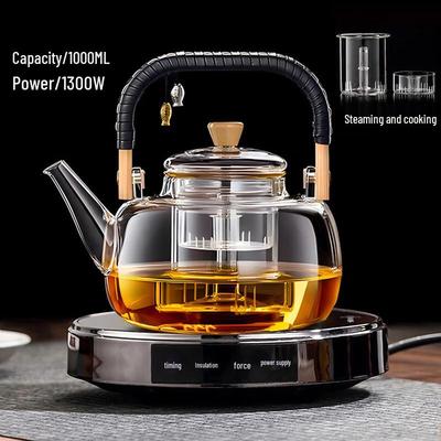 Electric Ceramic Stove with Glass Teapot