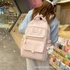 Schoolbag Girl Wind Dot Backpack Female Student School Bag Large Capacity 1011 New High School Student Lightweight High Value Backpack
