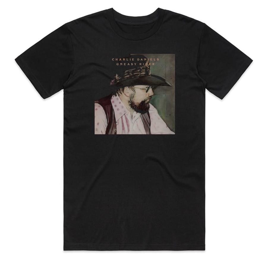 The Charlie Daniels Band Uneasy Rider Album Cover T-shirt size S-5XL XL