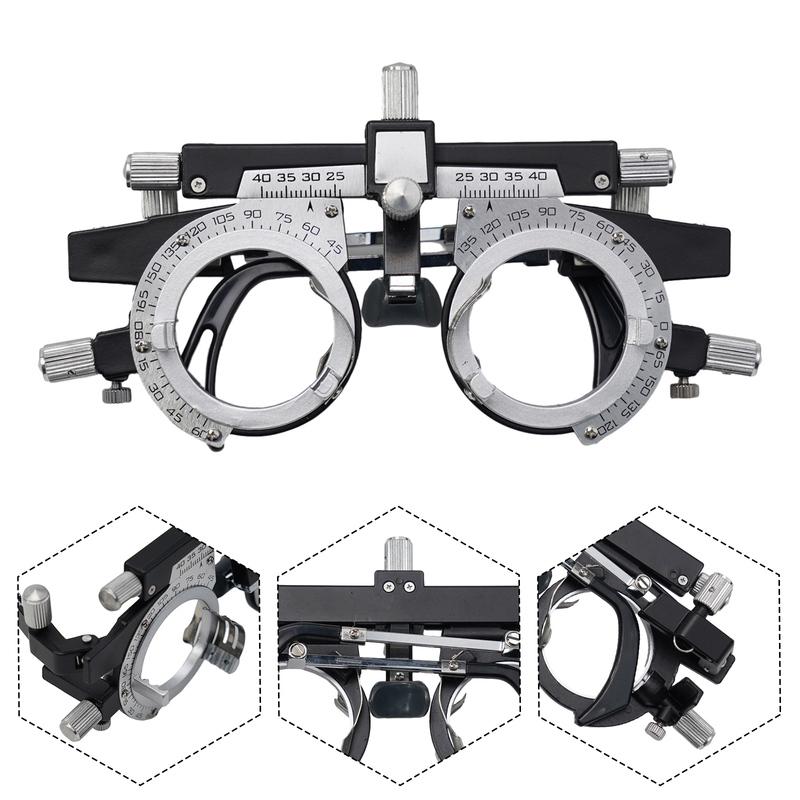 Lightweight Metal Or Plastic Trial Frame Trial Frame 15.50*6.00*3.50cm Lenses Can Be Rotated 32.5mm. Practical