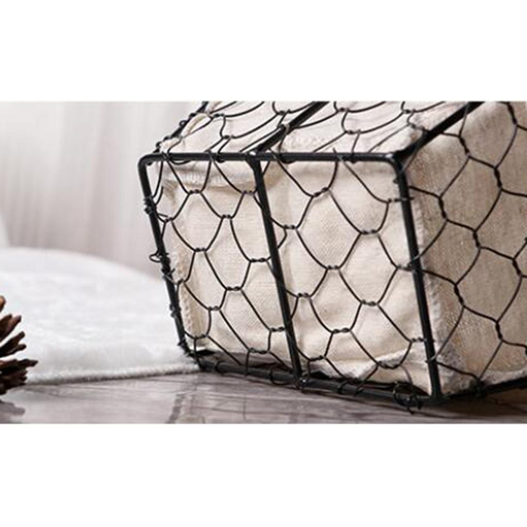 Fruit Geometric Sundries Countertop Serving Storage Baskets - Rectangular single handle