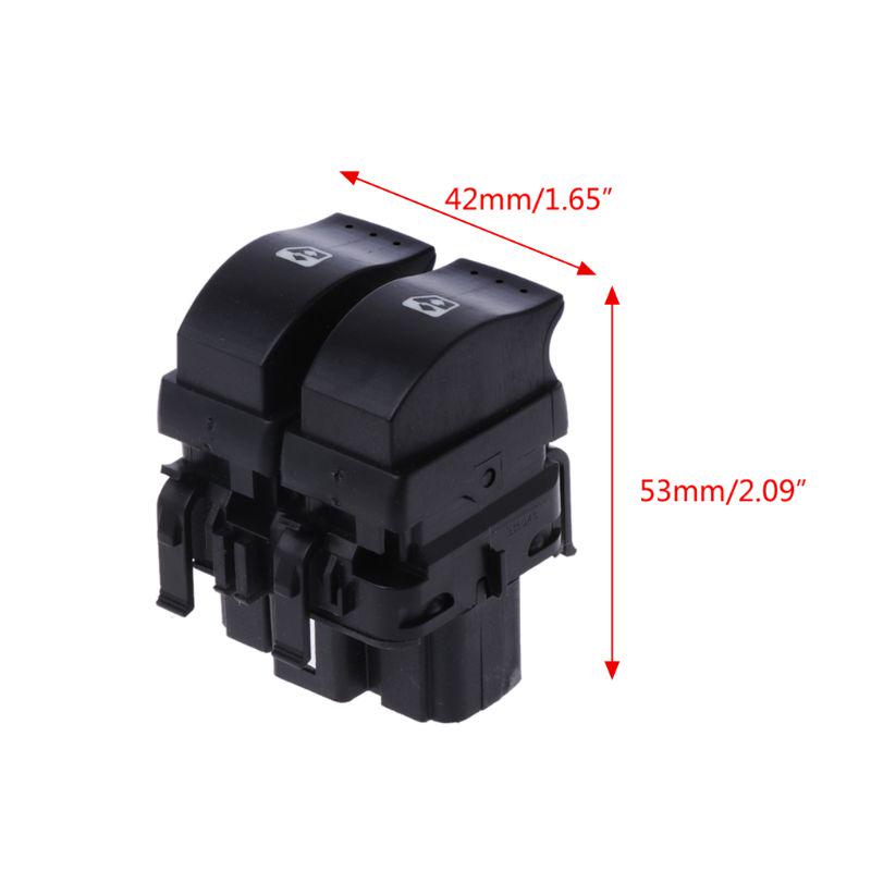 Double Button Car Window Electric Control Switch For Renault Clio II