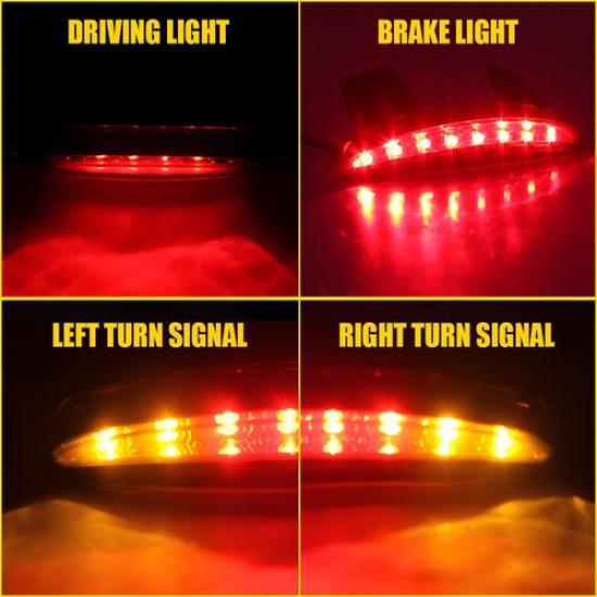 LED Fender Brake Tail Light Turn Signal For Harley Sportster 883 1200 Iron Dyna