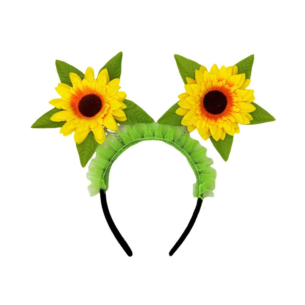 Sunflower Headband Children Headwear Christmas Party Photo Props Party Headwear Cosplay Accessories