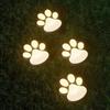 4 Pack Paw Print Solar Lights Solar Lamp in The Shape of Pet's Footprint for Garden Courtyard Terrace Balcony Garden and Lawn