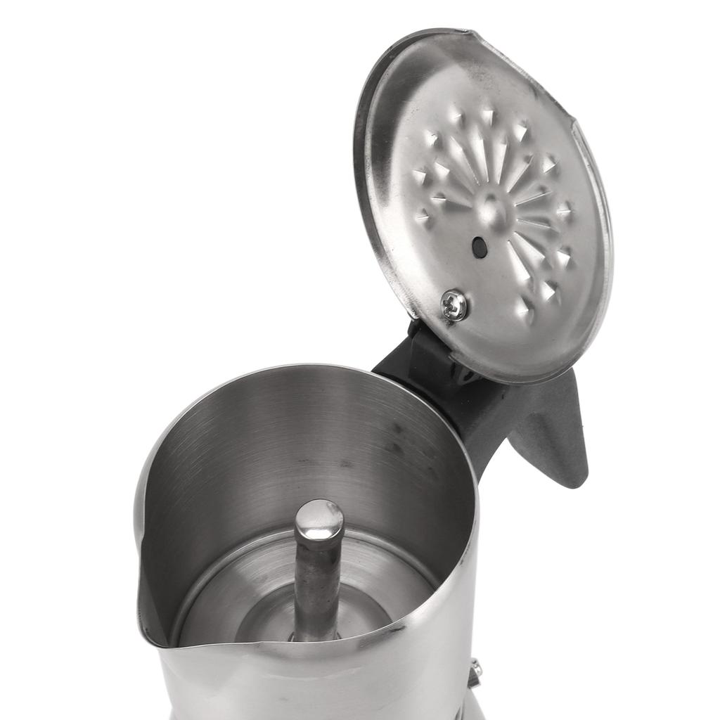 304 Stainless Steel Moka Pot Hand Brewed Coffee Pot High Pressure Cold Extraction Single Valve Coffee Equipment for Home Cafe