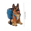 Artistic German Shepherd Pen Holder, Miniature Figurine for Living Room TV Cabinet, Unique Home Decorative Craft