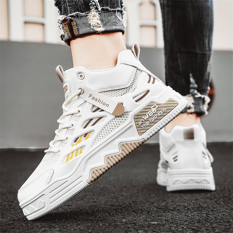 Putian autumn new mesh casual board shoes platform sports Putian tide shoes 39 бежевый