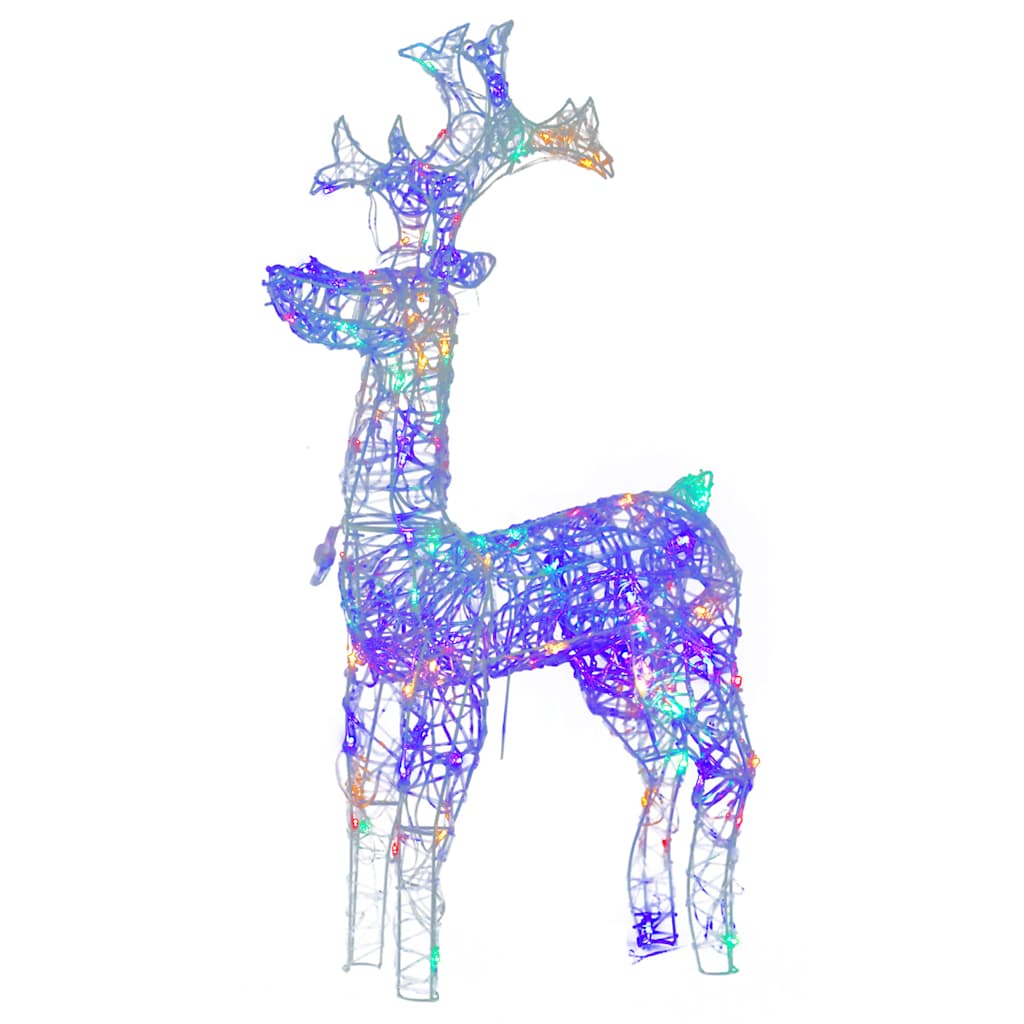 Reindeer Christmas Decoration 3 Pcs. 60x16x100 Cm Acrylic
