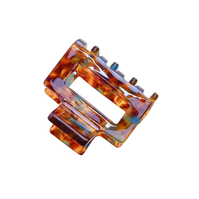 Square Shark Hairpins Acetic Acid Hair Clips for Women Girls' Outdoor Hair Ornaments Hair Jewelry Pins
