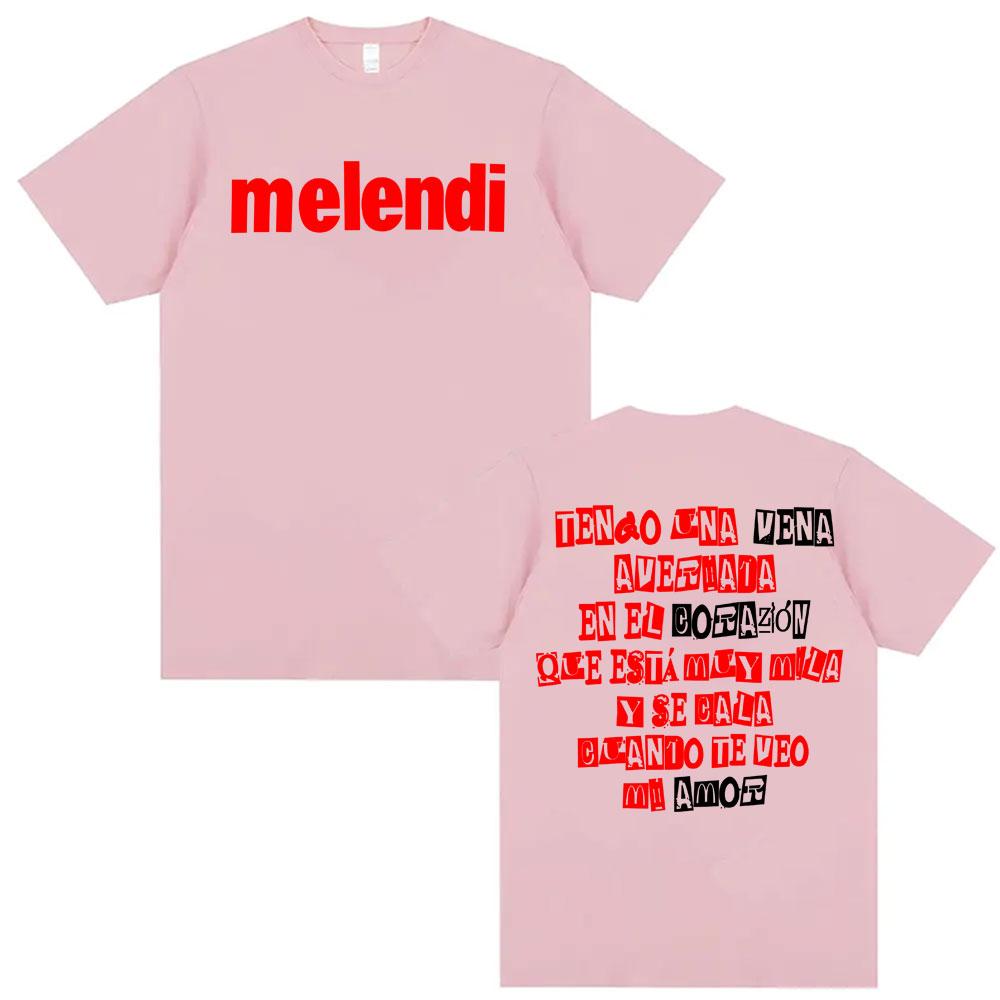 Rapper Melendi Canción De Amor Caducada Print T Shirts Men Women Casual Cotton Oversized T Shirt Fashion Summer Hip Hop Tshirt