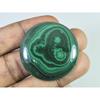 38X38X06 MM Natural Green Malachite Round Cabochon Loose Gemstone 113Cts. C-1695