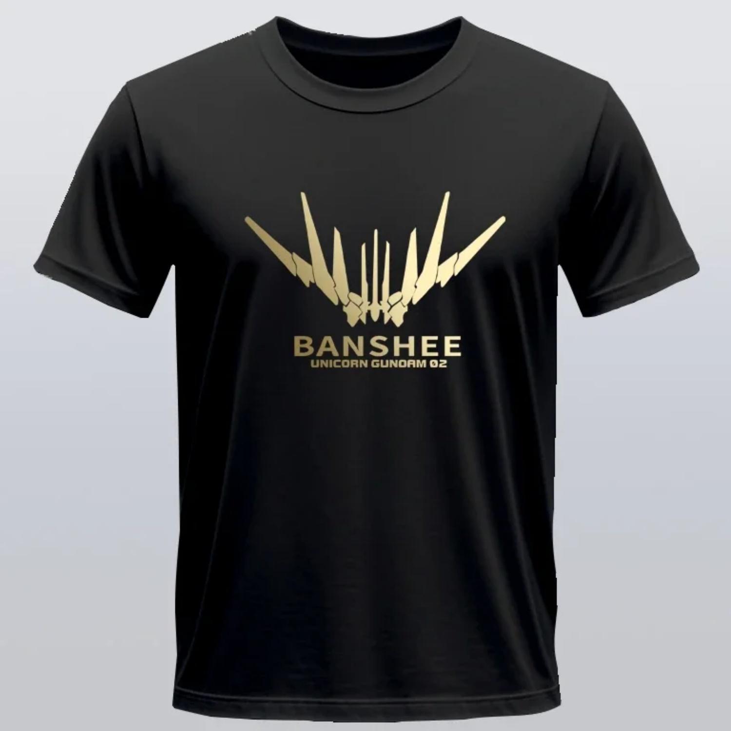 

Anime T-shirt Unicorn Banshee Logo Graphics 00 Mens Clothing Graphic T Shirts Unisex Casual Comfort Cotton Short Sleeve XXXXXL чорний