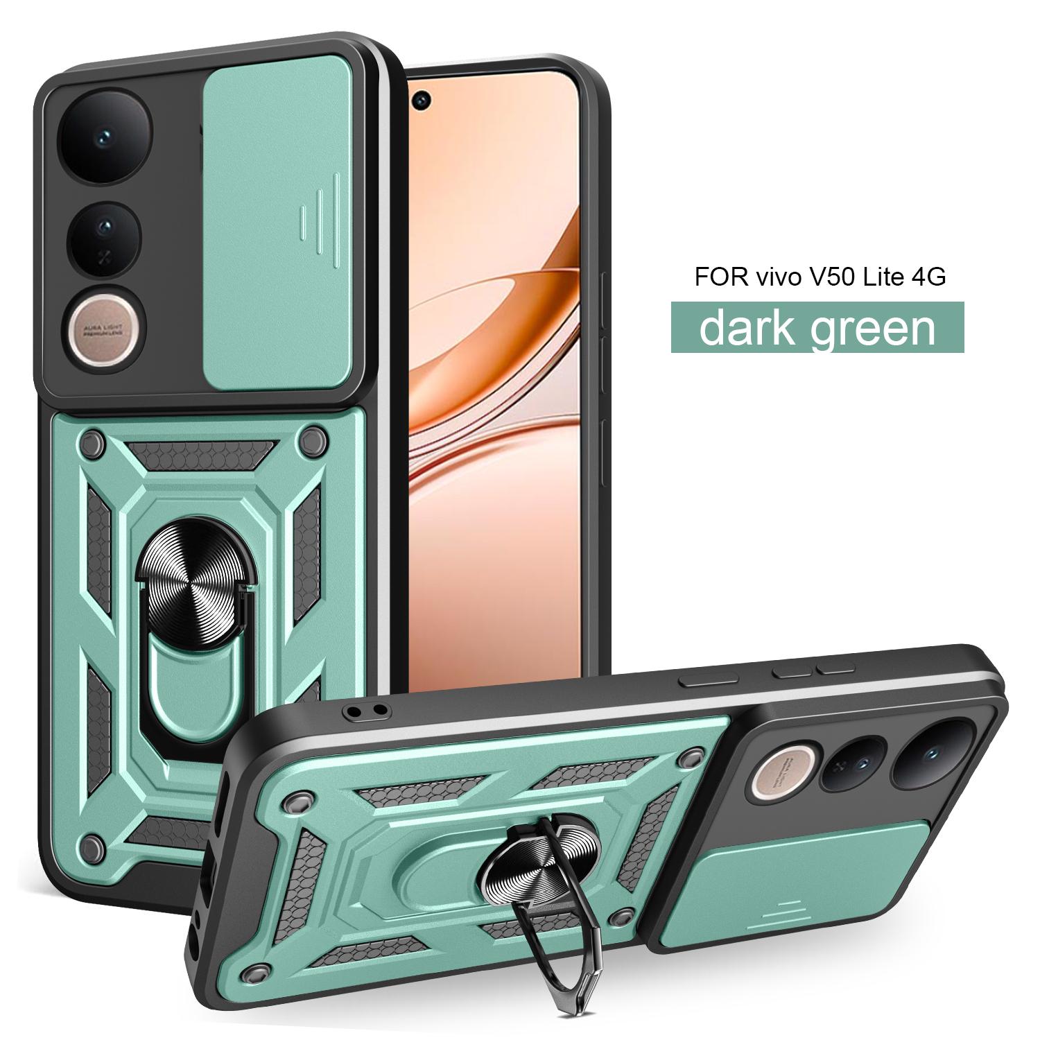 

For Vivo V50 Lite Case Vivo V50 Lite Cover Vivo V50 Lite Magnetic Ring Holder Armor Phone Case Slide Camera Protect Back Cover vivo V50 Lite