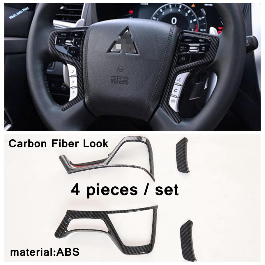 Car Navigation / Steering Wheel / Air AC Frame Cover Trim For Mitsubishi Pajero Sport / Montero Sport / Shogun Sport 2017 -