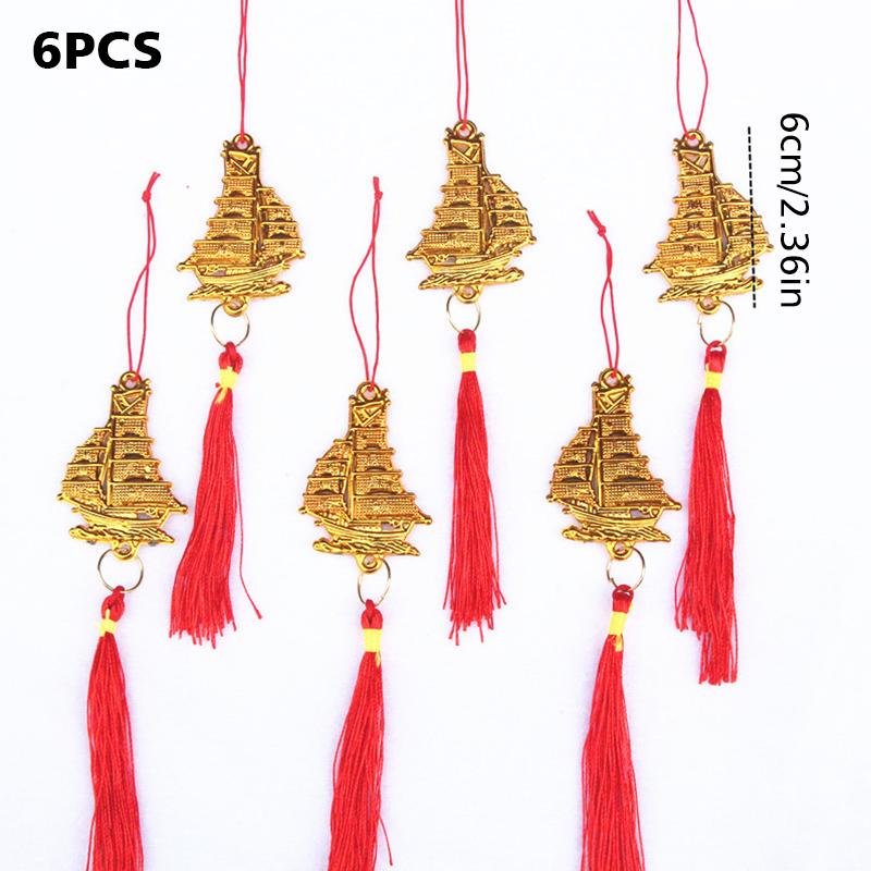 

6/10PCS Gold-Plated Design Gift of Blessing Lucky-Attracting Design Spring Festival Home Decor Scene Setting Various Styles