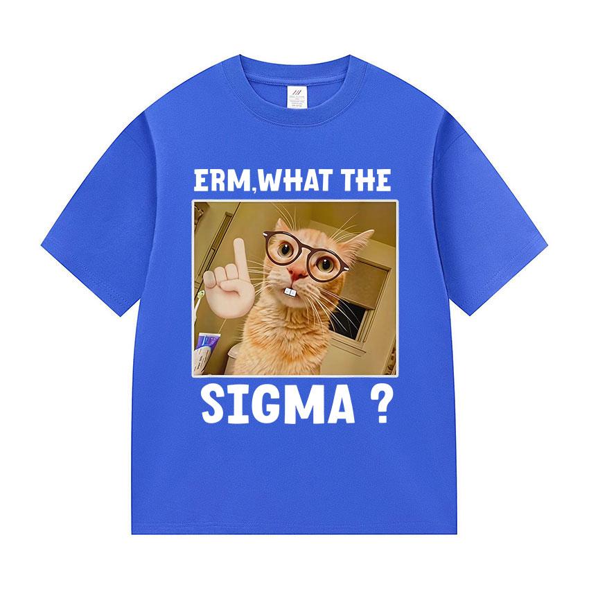 Erm What The Sigma Funny Cute Meme Graphic T Shirt Unisex Unisex Fashion Oversized T Shirts Humor Style Short Sleeve Tops Tshirt