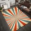 Retro Burst Pattern Area Rug Colorful Starry Floor Mat Carpet for Living Room Home Decoration Living Room Bedroom Carpet