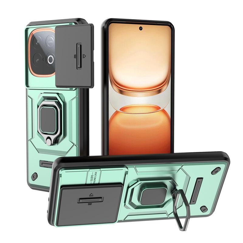 Applicable to VIVO IQOOZ10Turbo + battle bear mobile phone case push window bracket IQOOZ9Turbo + protective case