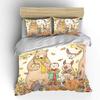 Autumn painting of a boy and small animalst Bedding Set for Kids Luxury Gift 3pcs Digital Print Comforter Set Soft Comfortable