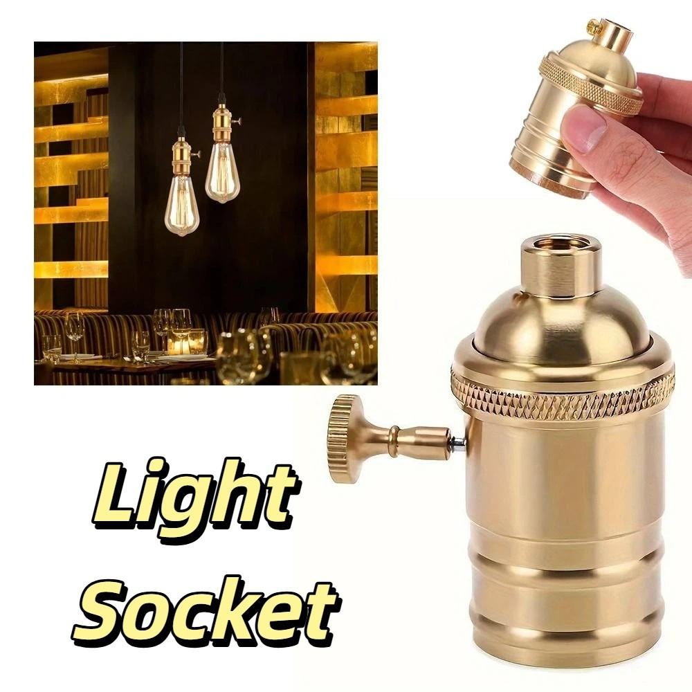 Antique Brass Lamp Socket Holder Retro Copper Chandelier Lamp Holder  Floor Lamp Restoration