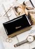 PTN LJ-42108-0667 Schwarz-Gold Damenportemonnaie