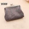 Lightweight Card Holder Vintage Glitter Mini Coin Purse, Portable Kiss Lock Closure Change Purse Pouch, Double-layer Wallet for Cards, Jewelry, Cash,
