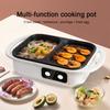 Multi-Functional Household Electric Hot Pot - 3-in-1 for Stir-Fry/Boiling/Grilling, Non-Stick Cooker for Family, Dorm Room & Small Kitchen YJKJ-EF-37