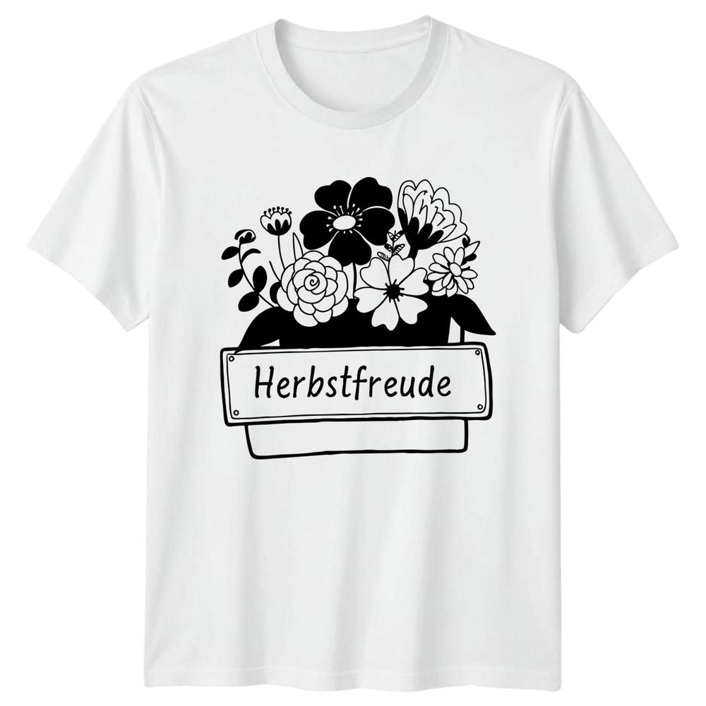 Herbstfreude Unisexs TShirt GerUnisex Autumn Gardening Gift For Her S