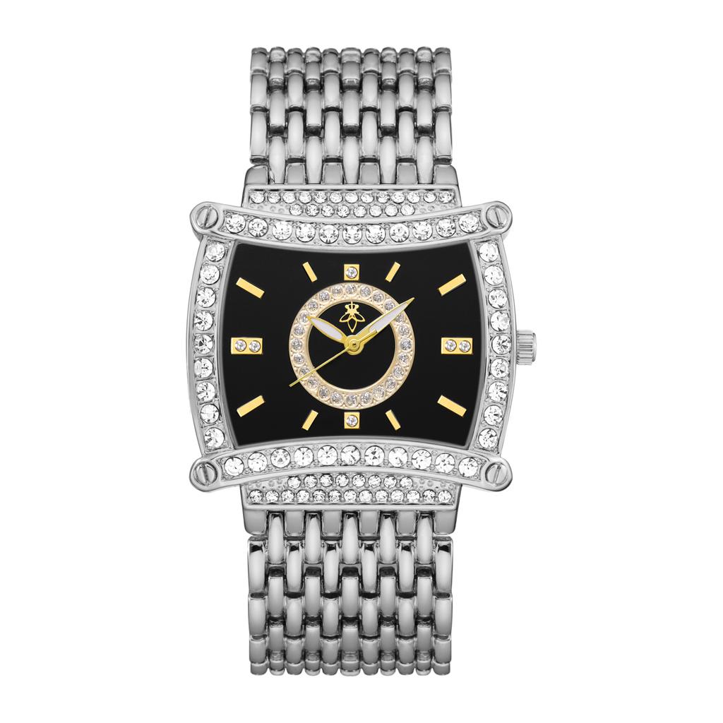 Yalalusi Luxury Gold Diamond Square Disc Women'S Watch Diamond Chain Band Light Luxury Quartz Women'S Watch