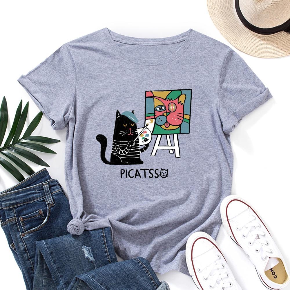 

Oversized Women s Short-sleeved Fashion Graphic T-shirt Top Summer Women s T-shirt Harajuku Women s Clothing S
