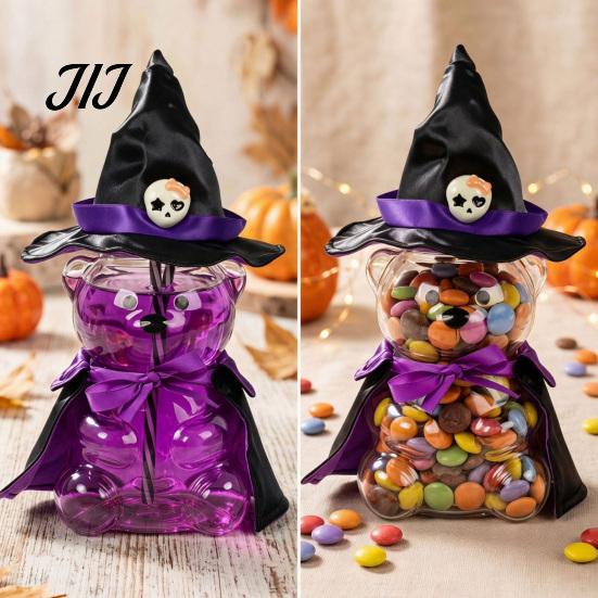 Decorative Glassware for Home Decor 20oz Bear Straw Cup, Cute Bears Glass Cup with Straw, Reusable Novelty Gift Christmas And Halloween Tumbler