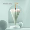 16-Rib Long-Handle Japanese Style Curved Parasol - Customizable Advertising Umbrella