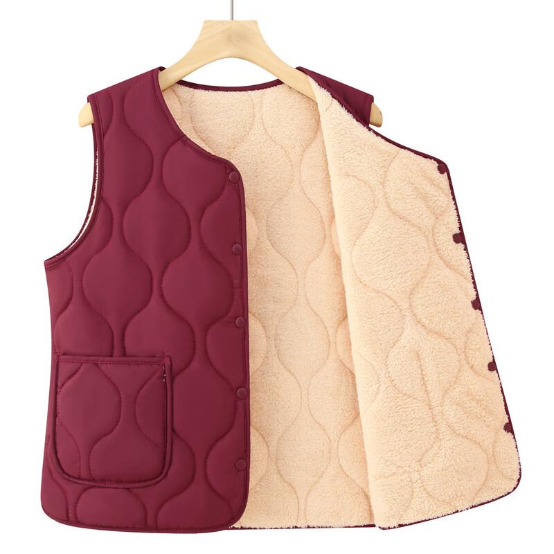 Women's Thickened Velvet Warm Vest for Elderly