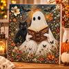 Bastelbegeisterte Zubehör Halloween Kunstperlen DIY-Set, Gruselig Niedlich 3D Perlen Malerei Bastelarbeiten Facettierte Perlen für Erwachsene Anfänger, Saisonal