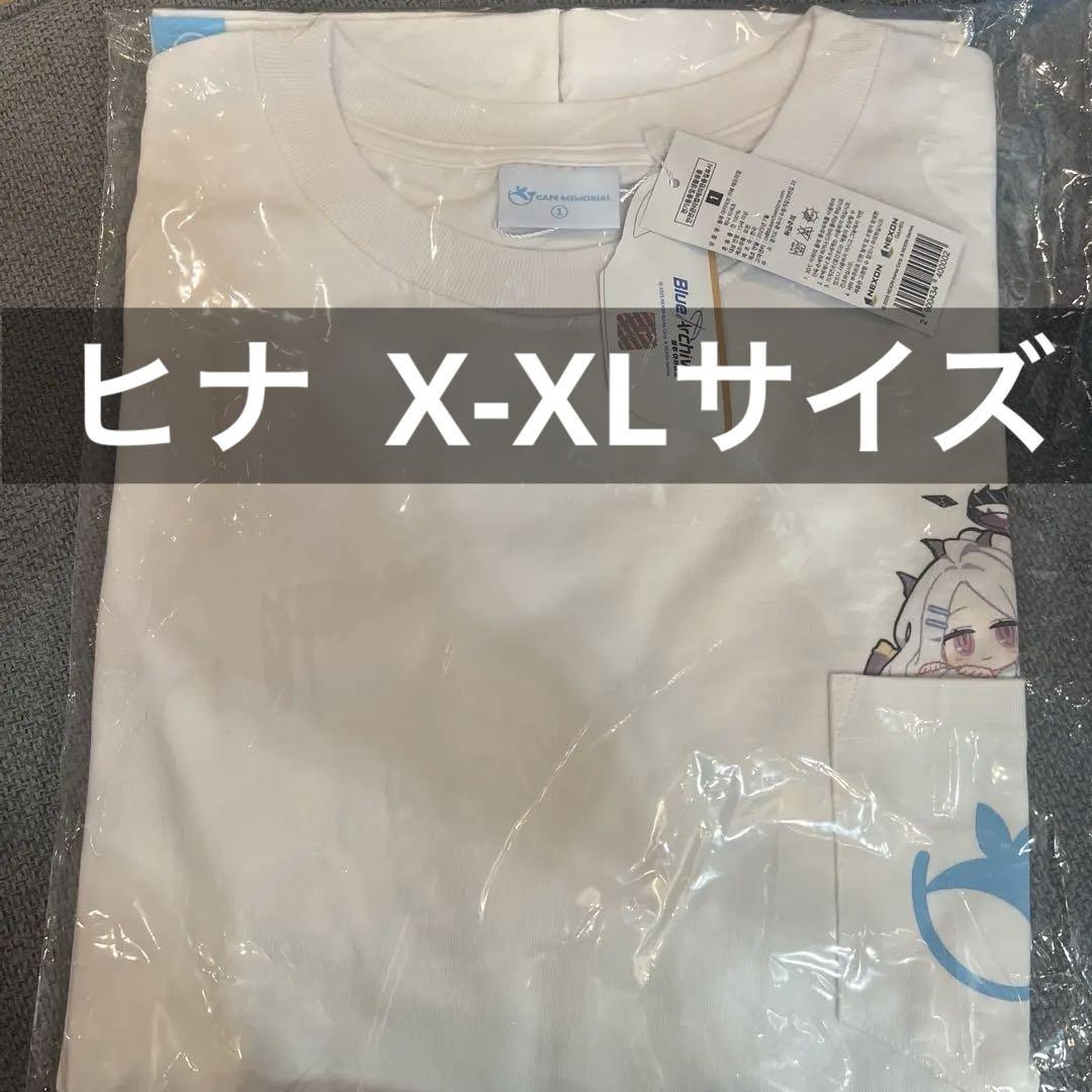 

[Б/У] Эксклюзивная памятная футболка кафе Blue Archive из Кореи, Хина, размер L