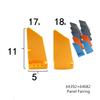 1 Pair Buildings Blocks 64392+64682 High-tech Panel Fairing Panel Parts Compatible with Bulk Modular GBC MOC Set