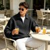 Men's 3D High Neck Half Zip Sweatshirt for Casual Wear