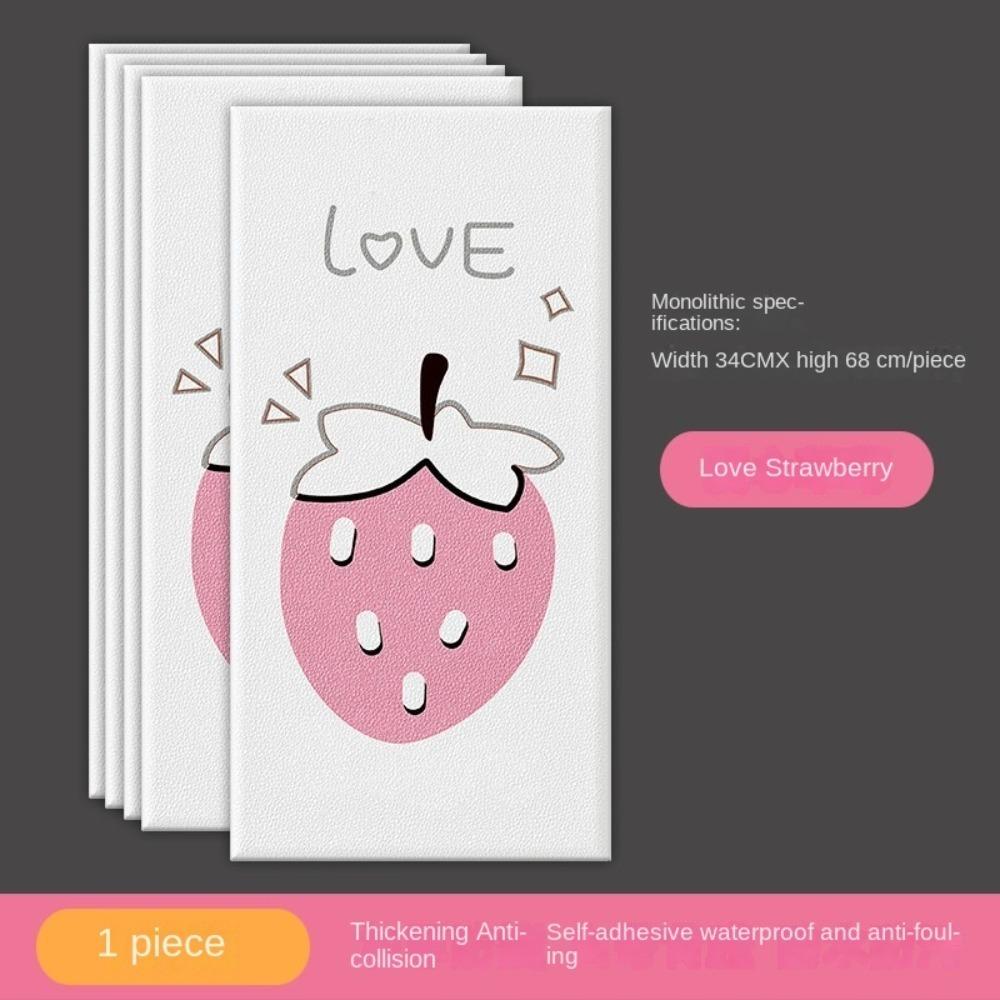 

Новая 3D Наклейка на стену против столкновений Милые Самоклеящиеся Обои Утолщенный Влагостойкий Коврик-Пад на Стену Детская Спальня