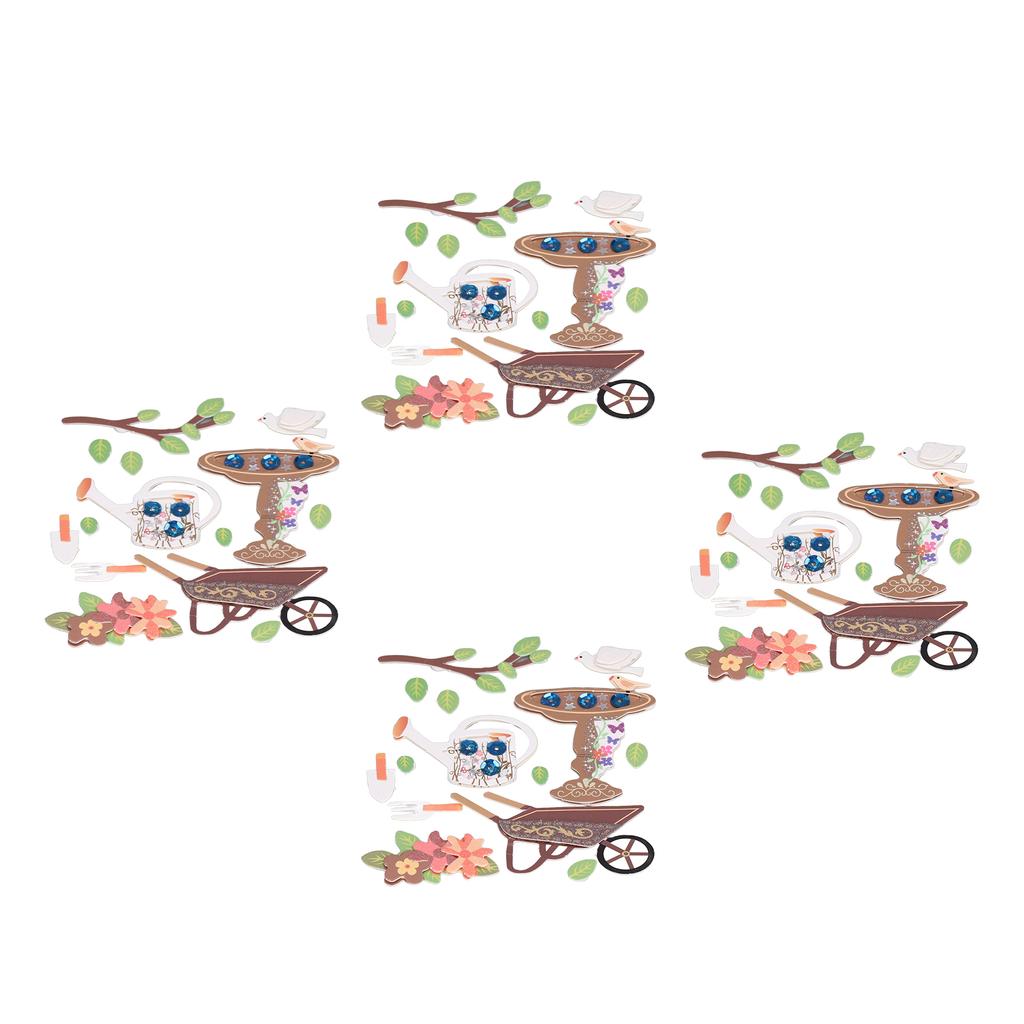 4 Set 3D Stickers Children DIY Creative Decorative Stickers for Teens Girls Kids Invitation Letter Greeting Cards