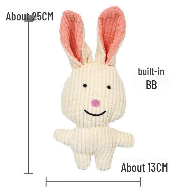 

Cartoon Animal Bite-Resistant Squeaky Rope Ball Toy