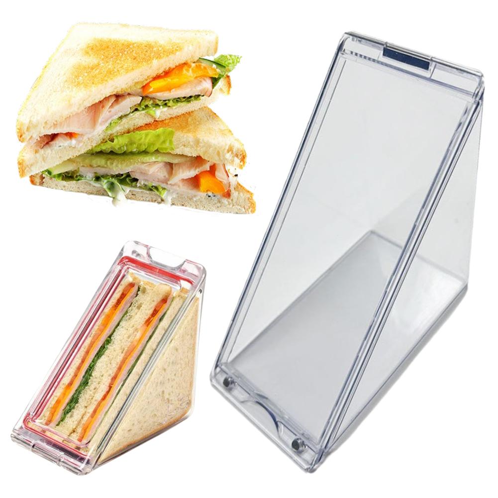 Cake Cheesecake Container Reusable Cake Slice Container Leak-Proof Triangle Sandwich Holder for Fruit Cake