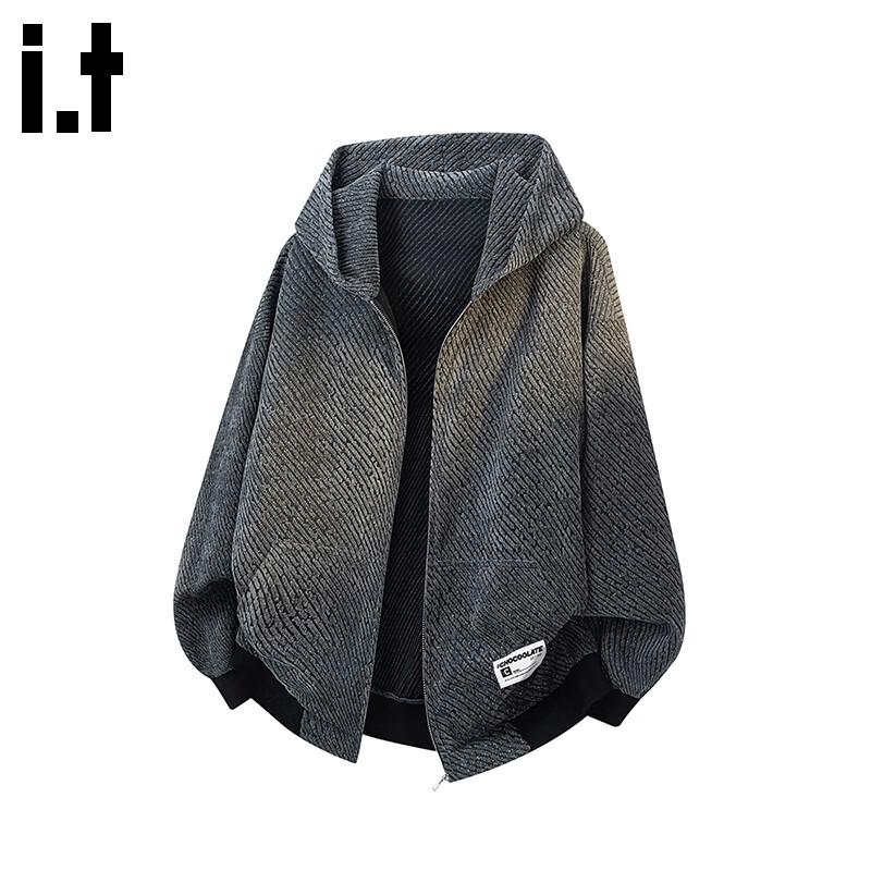 

CHOCOOLATE Men s Hooded Striped Jacket M